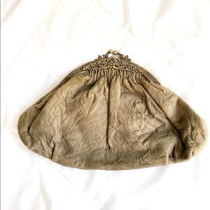 Beautiful unique grey clutch